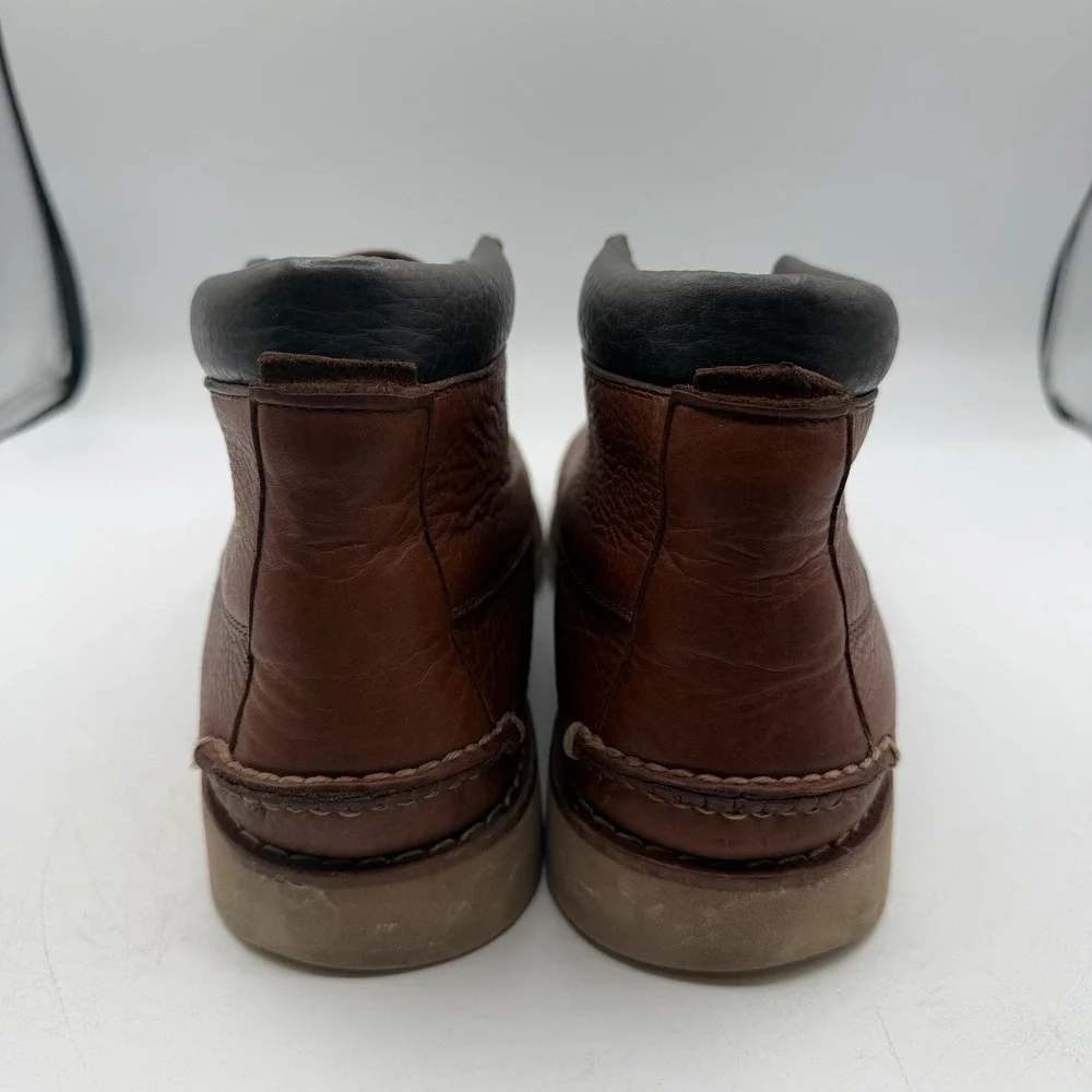 LL Bean Cruiser Signature Chukka Boots Mens 11 D Brown Leather‎ Lace Up Ankle